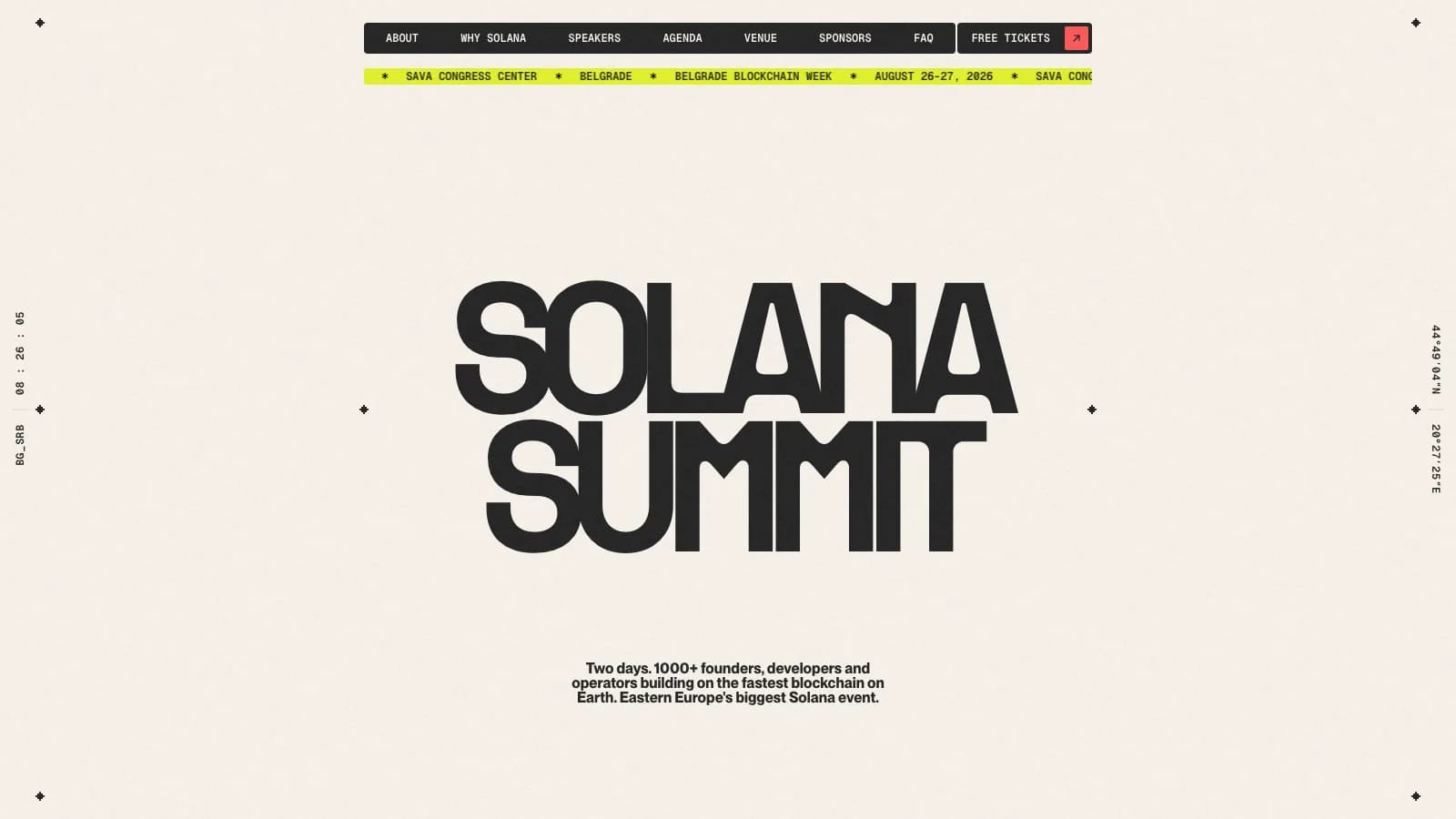 Solana Summit Serbia